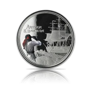 2019 - Colored Antigua & Barbuda Rum Runner 1 oz Silver Proof Coin