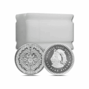2024 - Aztec Calendar 1/4 oz Silver Round (Tube of 20)