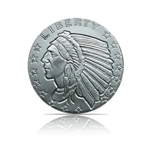 Incuse Indian 1/2 oz Silver Round