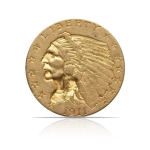 Pre-1933 – $2.50 Indian Quarter Eagle (XF) 0.1209 oz Gold Coin