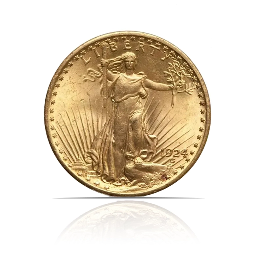 Pre-1933 – $20 Saint Gaudens (BU) Gold Coin