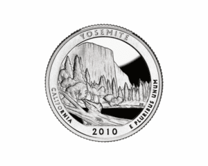 2010 S – America the Beautiful Quarter Silver Proof Coin – Yosemite
