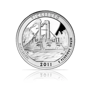 2011 – S – America the Beautiful Quarters Proof – Vicksburg Silver Coin