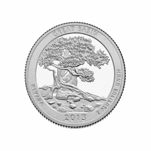 2013 S – America the Beautiful Quarter Silver Proof Coin – Great Basin