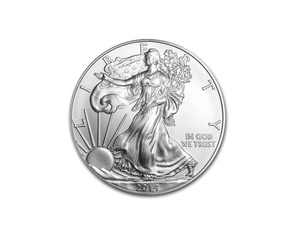2014 – American Eagle (BU) 1 oz Silver Coin