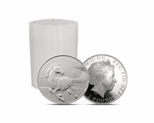 2014 – Great Britain Lunar Year of the Horse (BU) 1 oz Silver Coins (Tube of 20 coins)