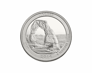 2014 S – America the Beautiful Quarters Silver Proof Coin – Arches