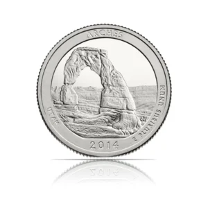 2014 - S - America the Beautiful Quarters Proof - Arches Silver Coin