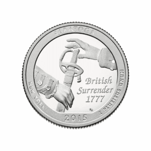 2015 S – America The Beautiful Quarter Silver Proof Coin – Saratoga