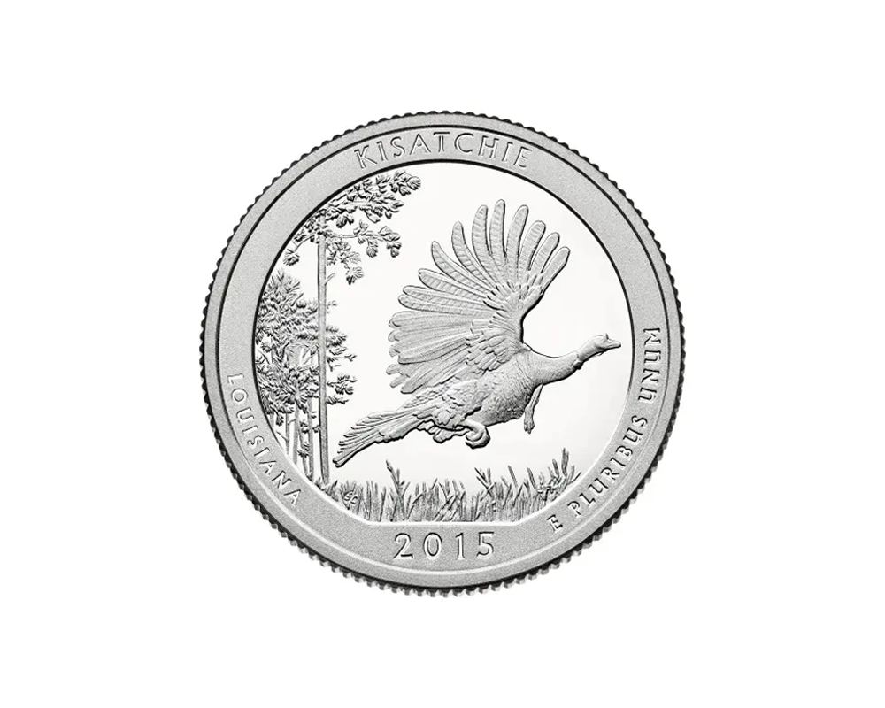 2015 S – America the Beautiful Quarter Silver Proof Coin – Kisatchie
