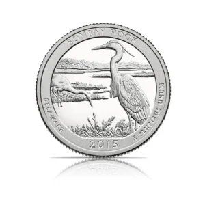 2015 – S – America the Beautiful Quarter Proof – Bombay Hook Silver Coin