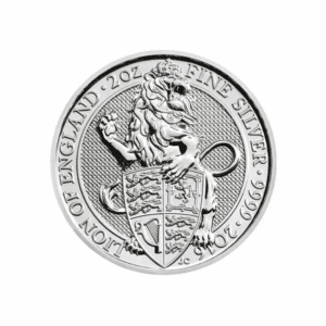 2016 – Great Britain Queen’s Beasts -The Lion (Impaired) 2 oz Silver Coin