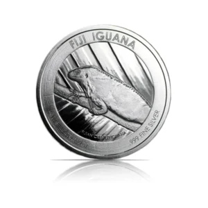 2016 - Fiji Crested Iguana 1 oz Silver Coin