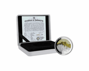 2020 – Colored EC8 St Kitts & Nevis Brimstone Hill 1 oz Silver Proof Coin