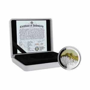 2020 – Colored EC8 St Kitts & Nevis Brimstone Hill 1 oz Silver Proof Coin