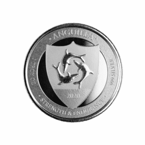 2020 – EC8 Anguilla Coat of Arms (BU) 1 oz Silver Coin