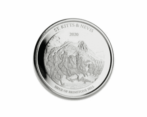 2020 – EC8 St Kitts & Nevis Silver Brimstone Hill (BU) 1 oz Silver Coin