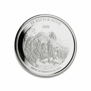 2020 – EC8 St Kitts & Nevis Silver Brimstone Hill (BU) 1 oz Silver Coin