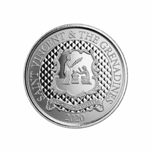 2020 – EC8 St Vincent Grenadines Coat of Arms (BU) 1 oz Silver Coin