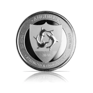 2020 - EC8 Anguilla Coat of Arms (BU) 1 oz Silver Coin