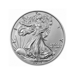 2021 – American Eagle (BU) 1 oz Silver Coin (Type 2)