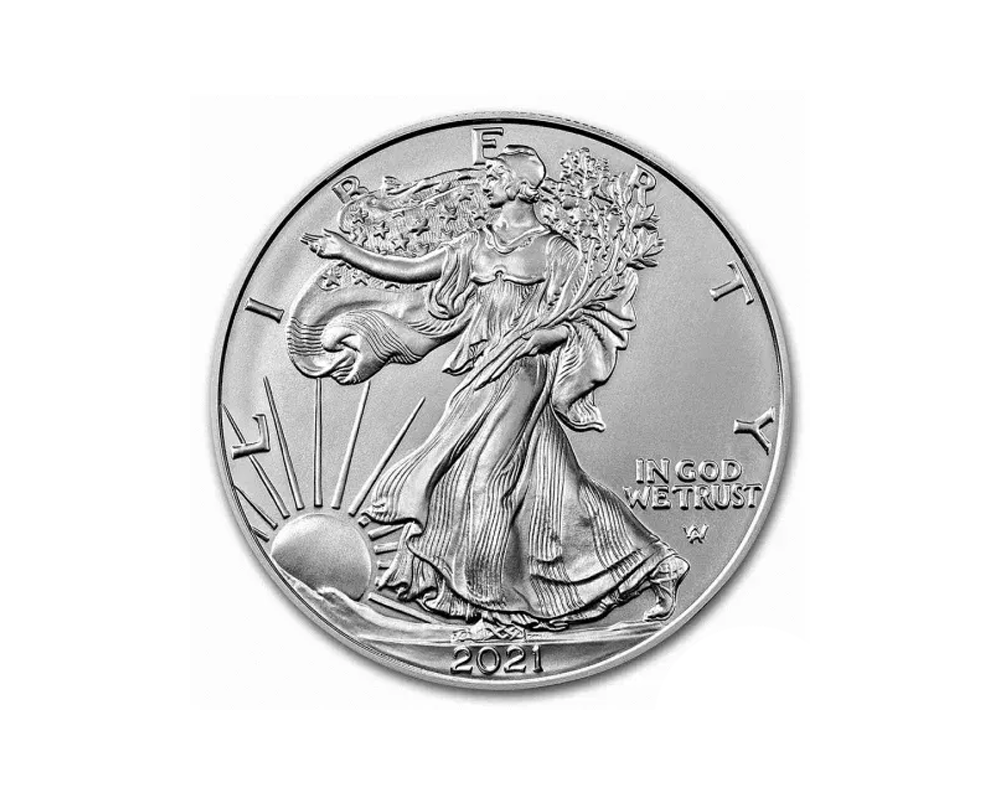 2021 – American Eagle (BU) 1 oz Silver Coin (Type 2)