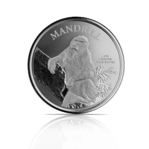 2021 - Cameroon Mandrill Monkey (BU) 1 oz Silver Coin