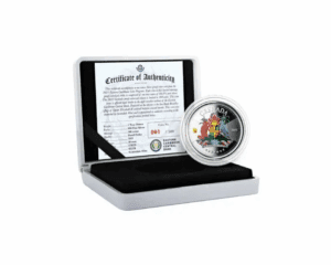 2021 – Colored EC8 Grenada: Coat of Arms 1 oz Silver Proof Coin