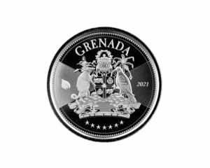 2021 – EC8 Grenada: Coat of Arms (BU) 1 oz Silver Coin