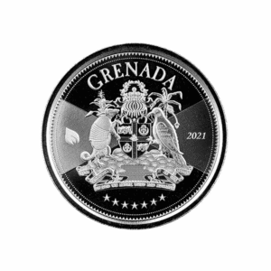 2021 – EC8 Grenada: Coat of Arms (BU) 1 oz Silver Coin