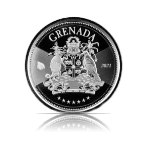 2021 - EC8 Grenada: Coat of Arms (BU) 1 oz Silver Coin