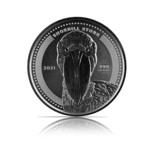2021 - Republic of Congo Shoebill Stork 1 oz Silver Coin