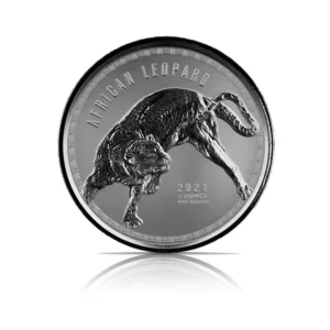 2021 - Republic of Ghana African Leopard (BU) 1 oz Silver Coin