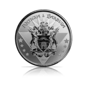 2022 – Antigua & Barbuda Coat of Arms (BU) 1 oz Silver Coin
