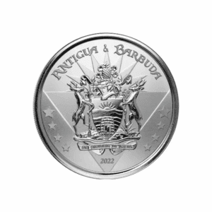 2022 – Antigua & Barbuda Coat of Arms (BU) 1 oz Silver Coin