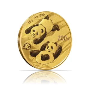 2022 – China Panda (BU) 15 Gram Gold Coin