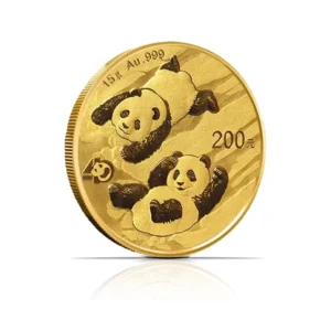 2022 – China Panda (BU) 15 Gram Gold Coin
