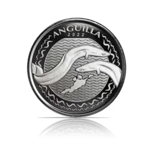 2022 - EC8 Anguilla: Eel (BU) 1 oz Silver Coin