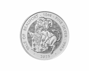 2023 – Britain Tudor Beasts: Yale of Beaufort (BU) 10 oz Silver Coin