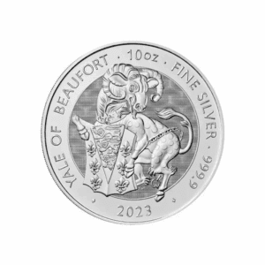 2023 – Britain Tudor Beasts: Yale of Beaufort (BU) 10 oz Silver Coin