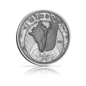 2023 - EC8 St Kitts & Nevis Conch Shell (BU) 1 oz Silver Coin