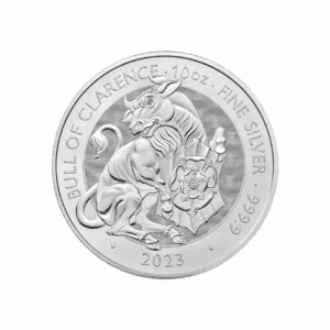 2023 – Great Britain Tudor Beasts: Bull of Clarence (BU) 10 oz Silver Coin