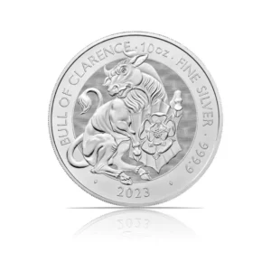 2023 – Great Britain Tudor Beasts: Bull of Clarence (BU) 10 oz Silver Coin