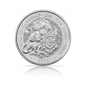 2023 – Great Britain Tudor Beasts: Bull of Clarence (BU) 2 oz Silver Coin
