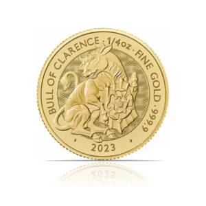 2023 – Great Britain Tudor Beasts: Bull of Clarence (BU) 1/4 oz Gold Coin
