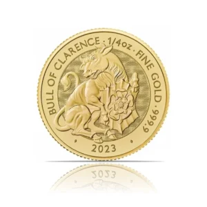 2023 – Great Britain Tudor Beasts: Bull of Clarence (BU) 1/4 oz Gold Coin