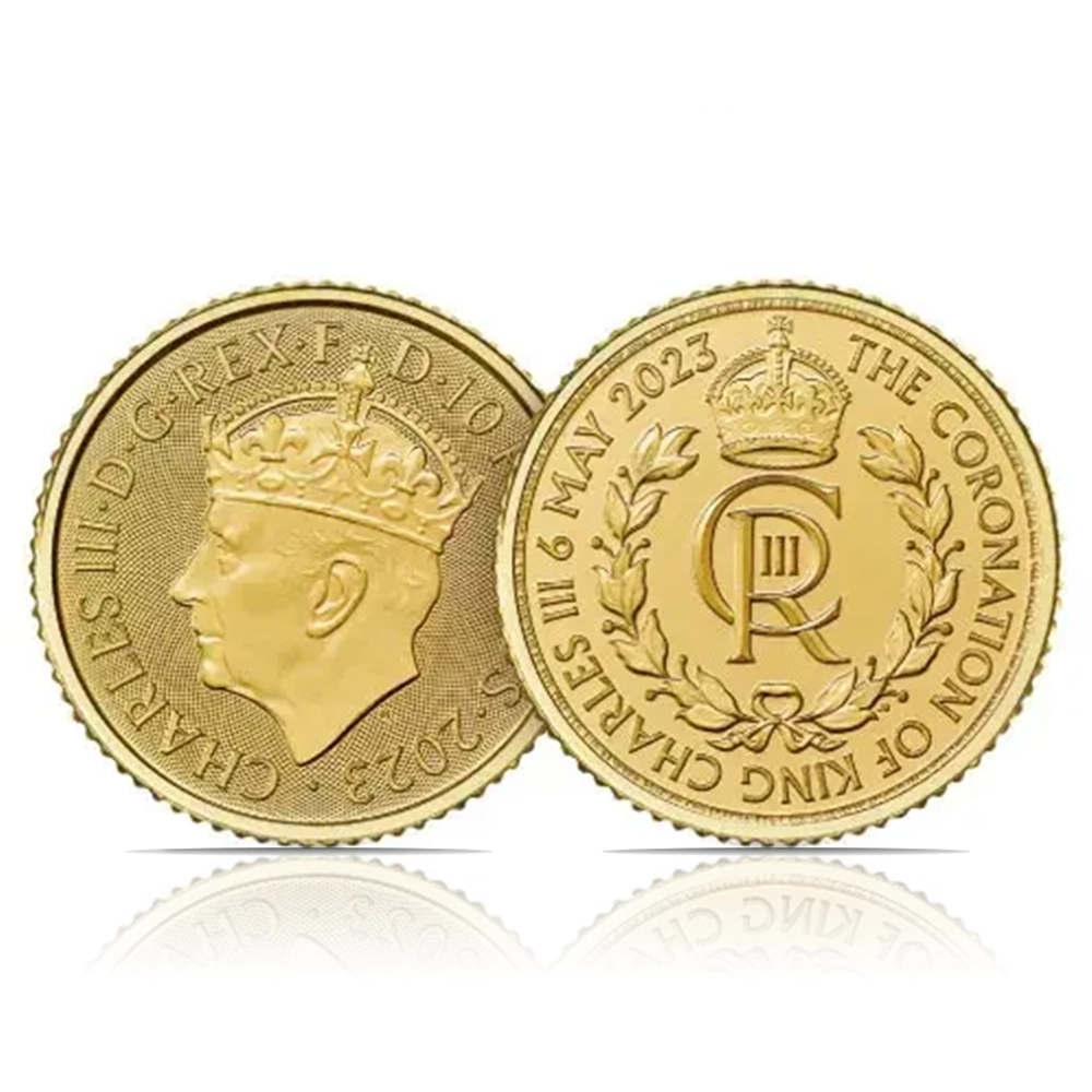 2023 – Royal Mint King Coronation Crown (BU) 1/10 oz Gold Coin