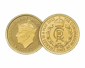 2023 – Royal Mint King Coronation Crown (BU) 1/10 oz Gold Coin