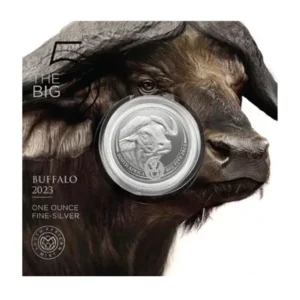 2023 - South Africa Big Five Buffalo (BU) 1 oz Silver Coin