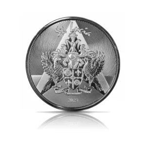 2023 – St. Lucia Coat of Arms (BU) 1 oz Silver Coin